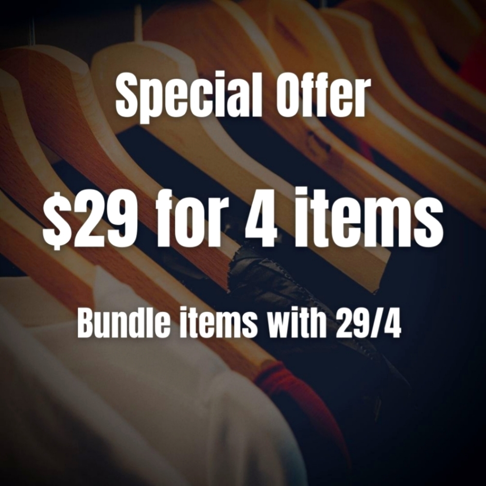 4️⃣/$2️⃣9️⃣Bundle 4 items for $29